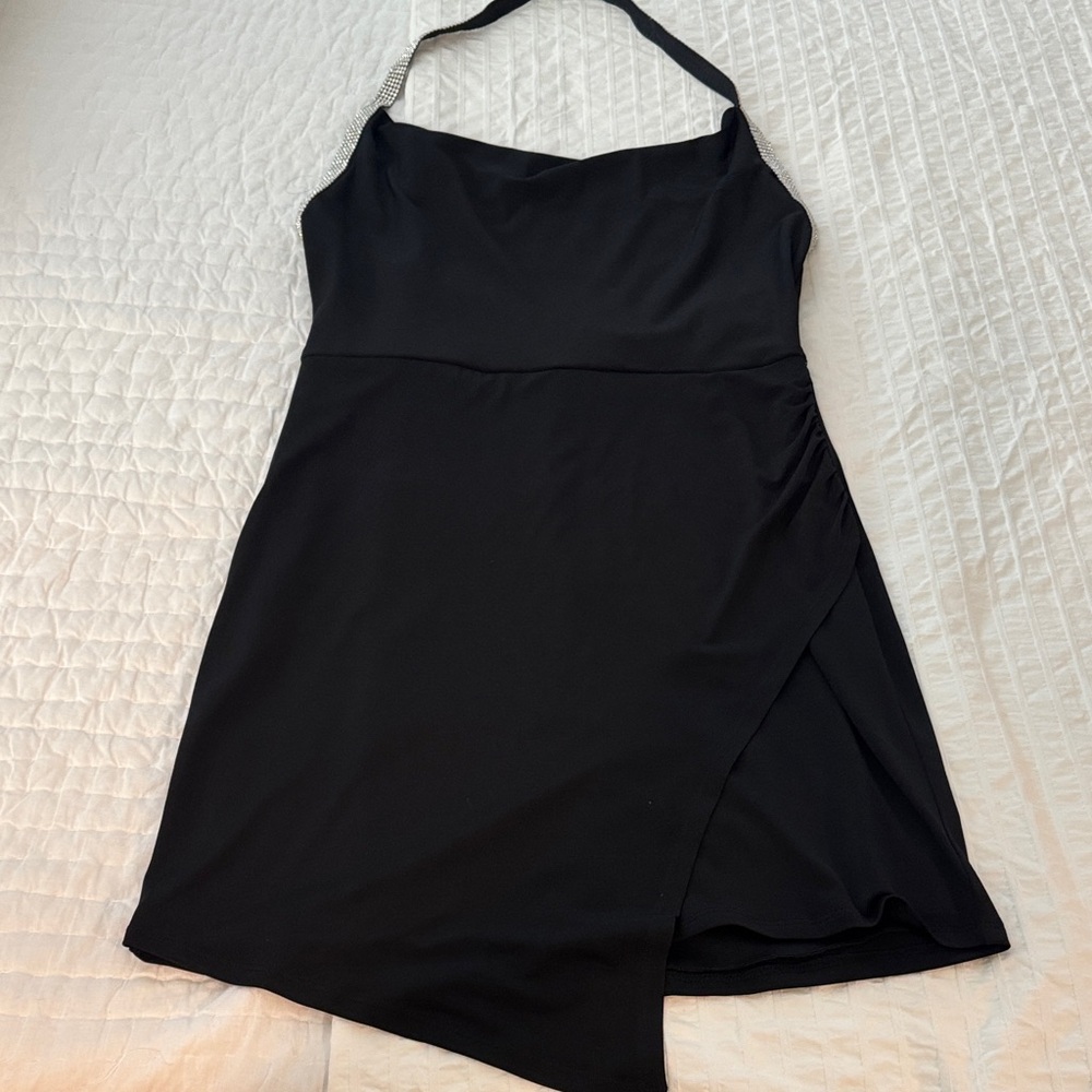 Speechless Elegant Black Asymmetrical Dress